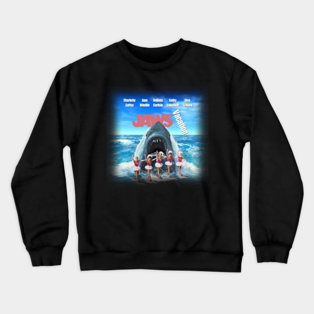 Jaws Vacation! Crewneck Sweatshirt by RetroZest